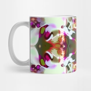 Trippy Orchid Kaleidoscope Design Mug